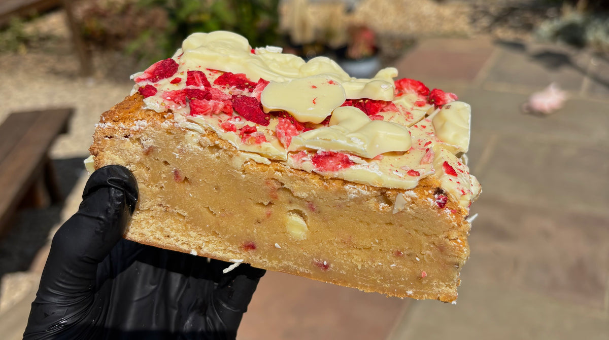 Milkybar & Strawberry Blondies